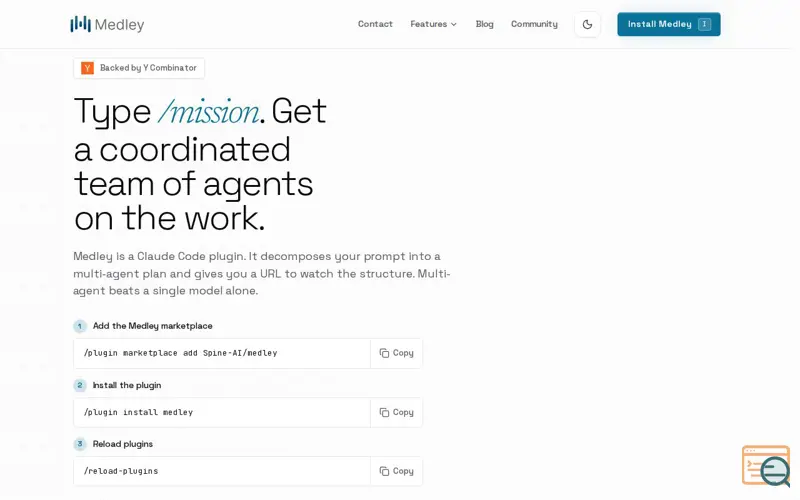 Screenshot of /mission for Claude Code