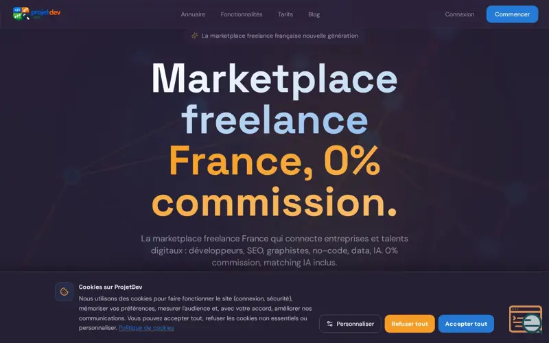 Screenshot of ProjetDev