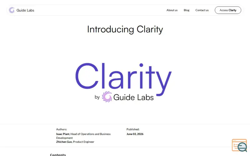 Screenshot of Guidelabs