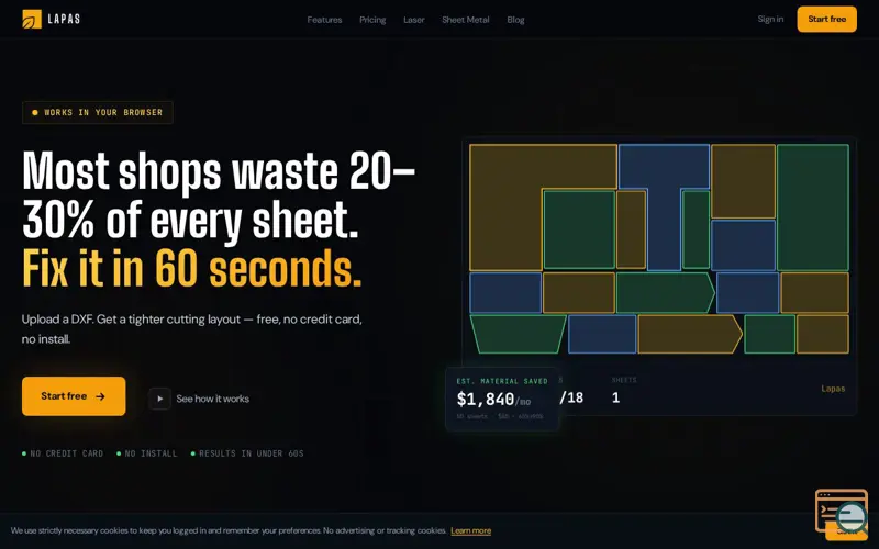 Screenshot of Lapas, a launch using Plyr