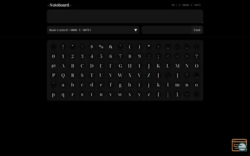 Screenshot of Notoboard
