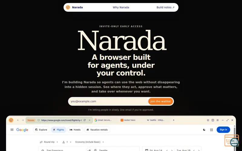 Screenshot of Narada