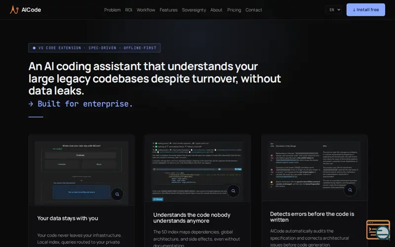 Screenshot of AICode