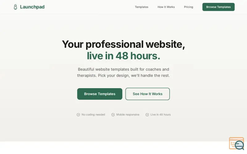 Screenshot of Launchpad