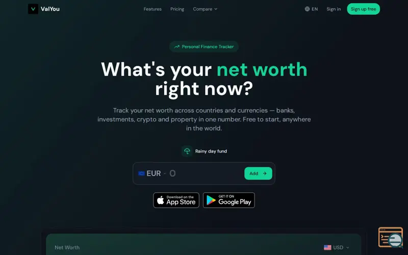 Screenshot of ValYou, a launch using Reddit Ads