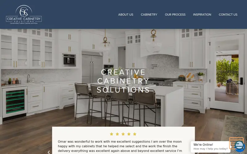 Screenshot of Creative Cabinetry Solutions