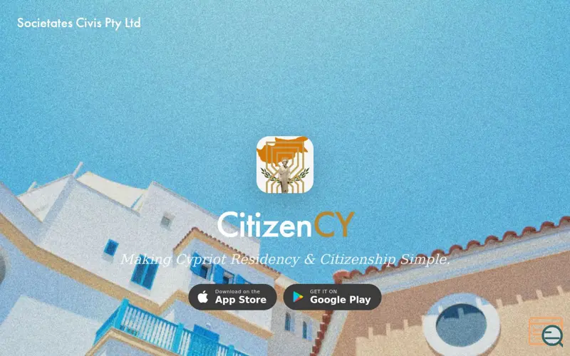 Screenshot of CitizenCY