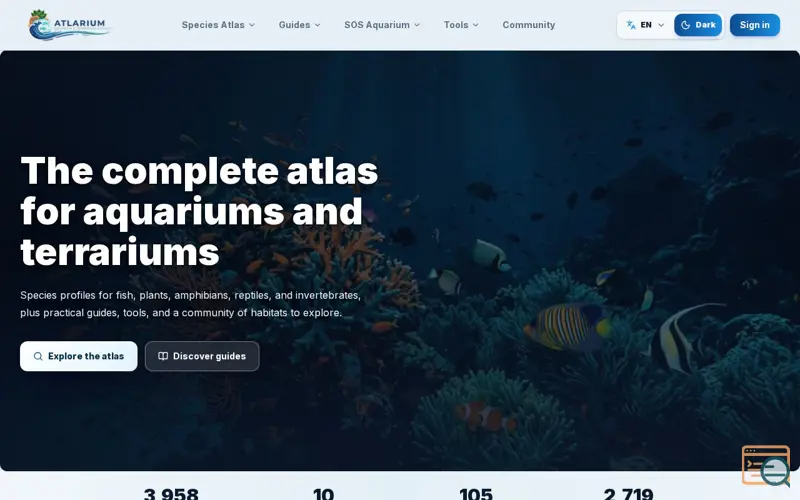 Screenshot of Atlarium