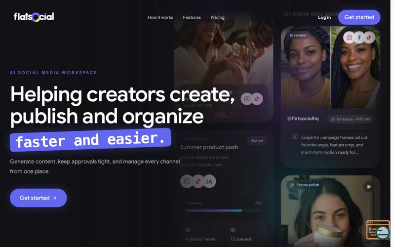 Screenshot of Flat Social