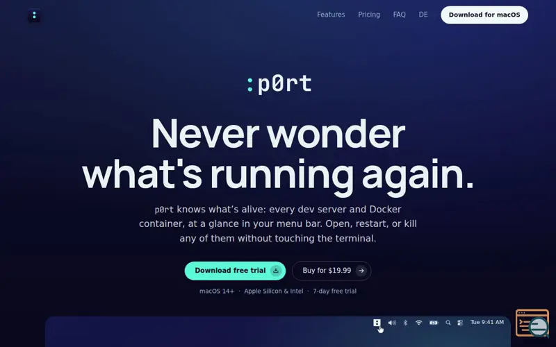 Screenshot of p0rt