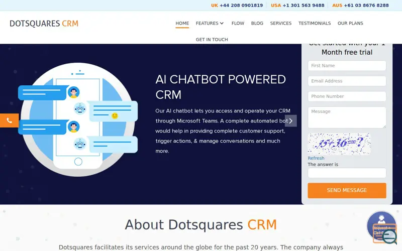 Screenshot of DS CRM Solutions