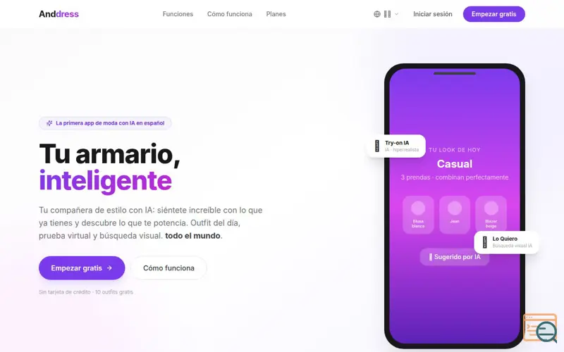 Screenshot of Anddress