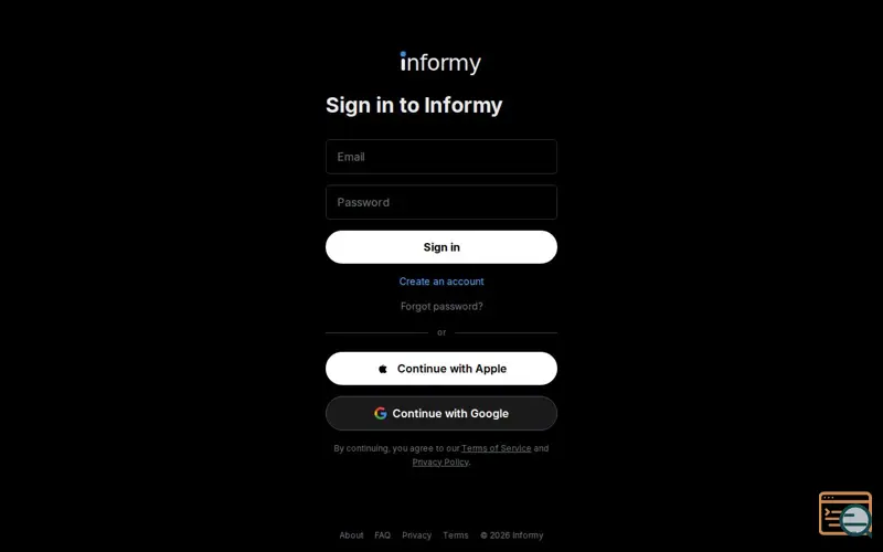 Screenshot of Informy