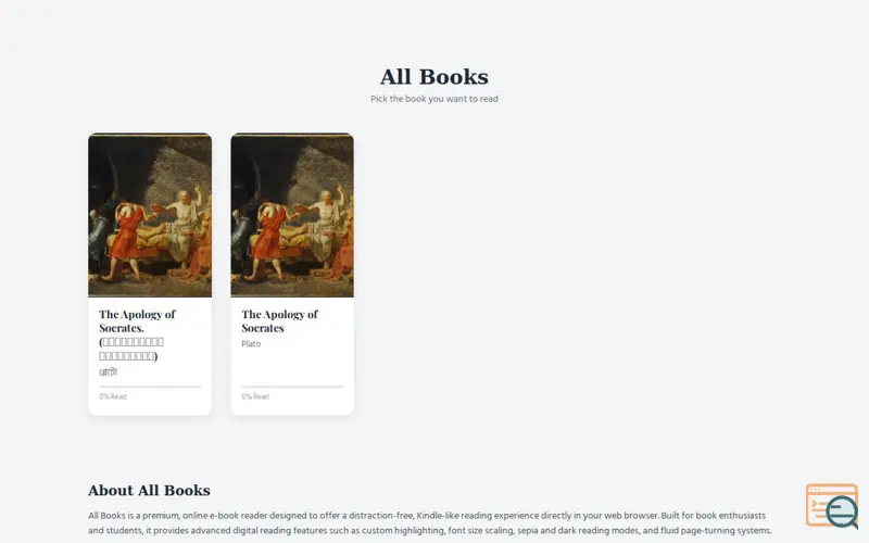 Screenshot of Allbooks