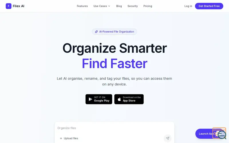 Screenshot of Filex AI