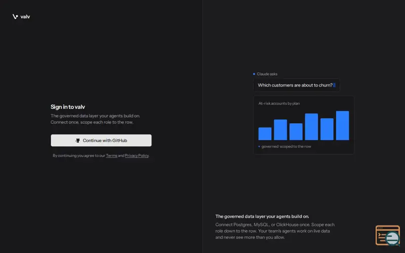 Screenshot of valv