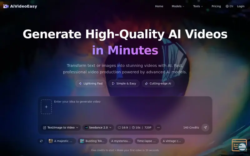 Screenshot of AiVideoEasy