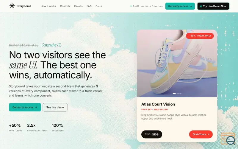 Screenshot of Storyborrd