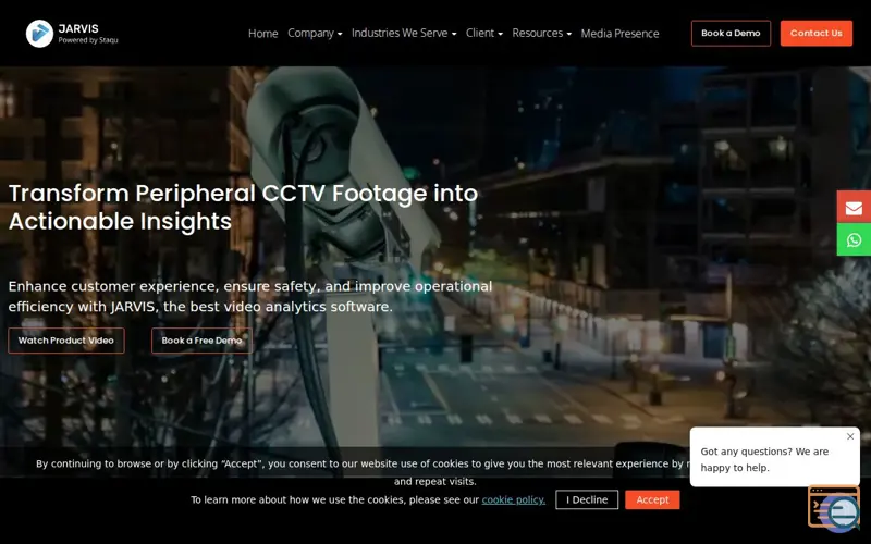 Screenshot of JARVIS by Staqu Technologies