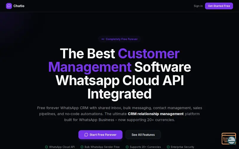 Screenshot of Chatio