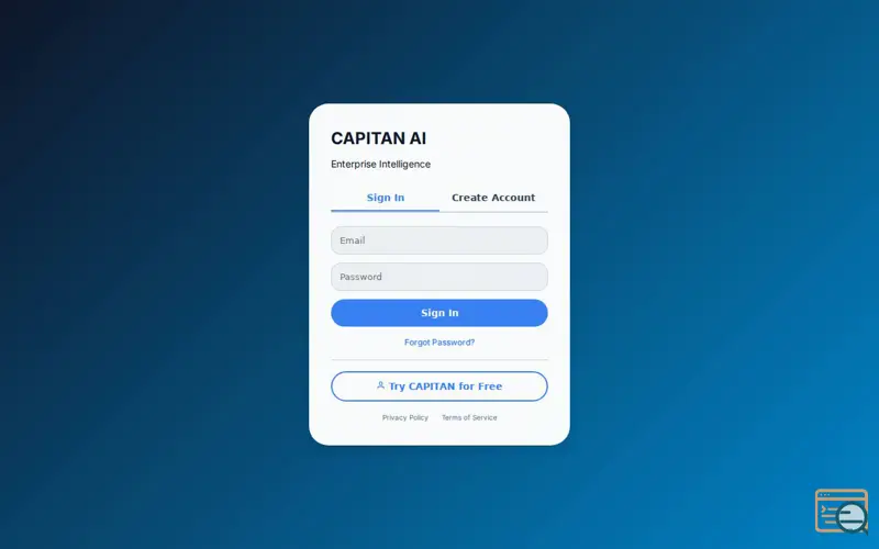 Screenshot of Capitan AI