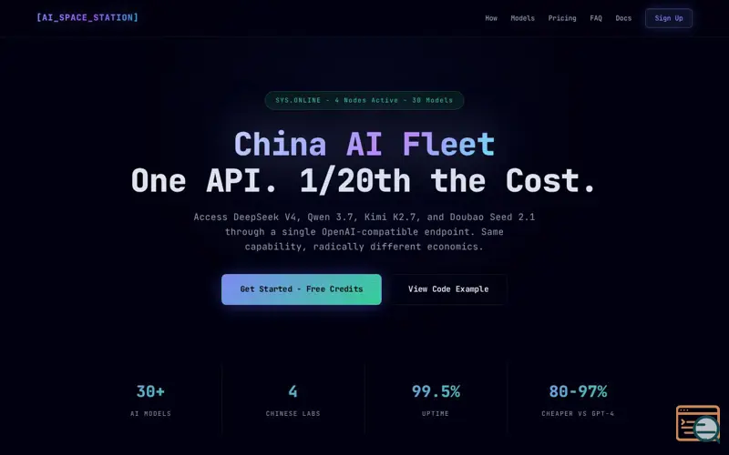 Screenshot of AI Space Station
