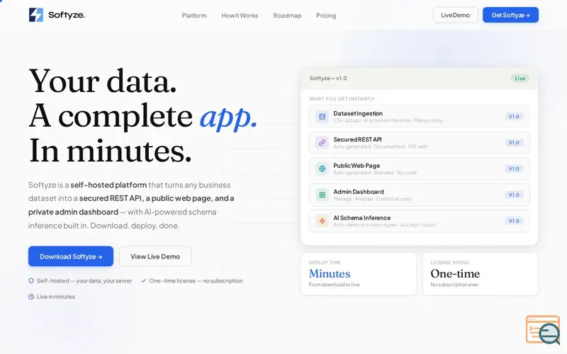 Screenshot of Softyze