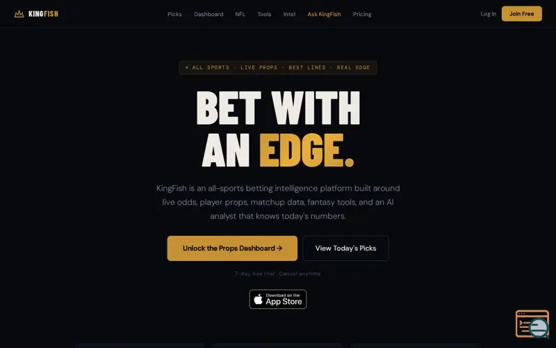 Screenshot of KingFish Bets