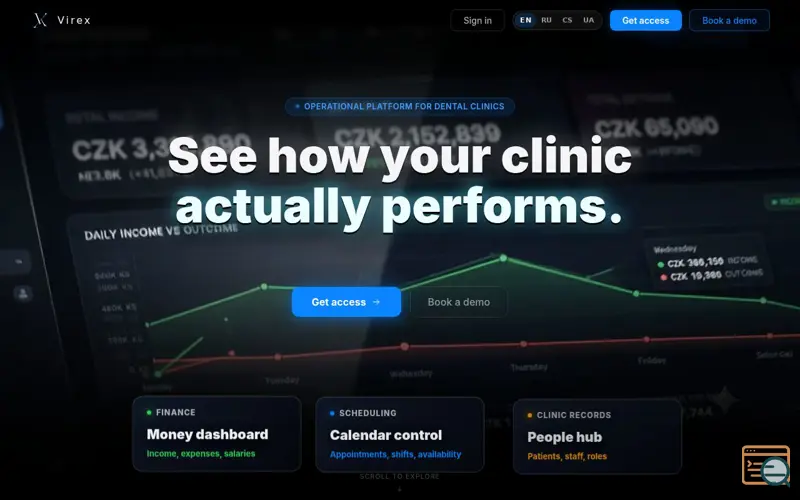 Screenshot of Virex