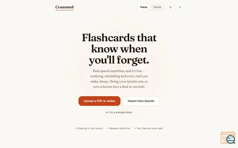 Screenshot of Crammed