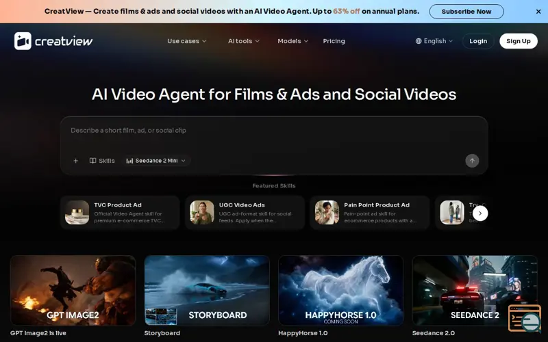 Screenshot of CreatView