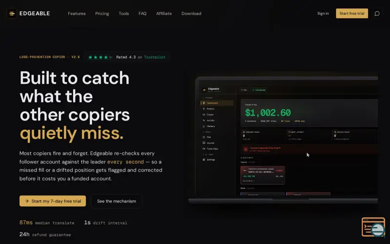Screenshot of Edgeable