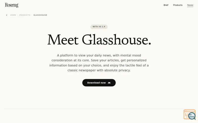 Screenshot of Glasshouse