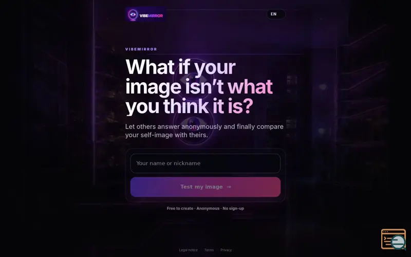 Screenshot of VibeMirror