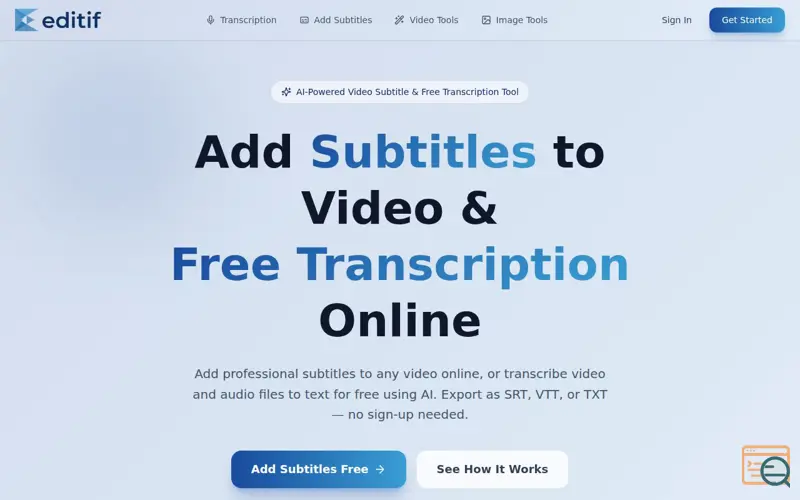 Screenshot of Editif