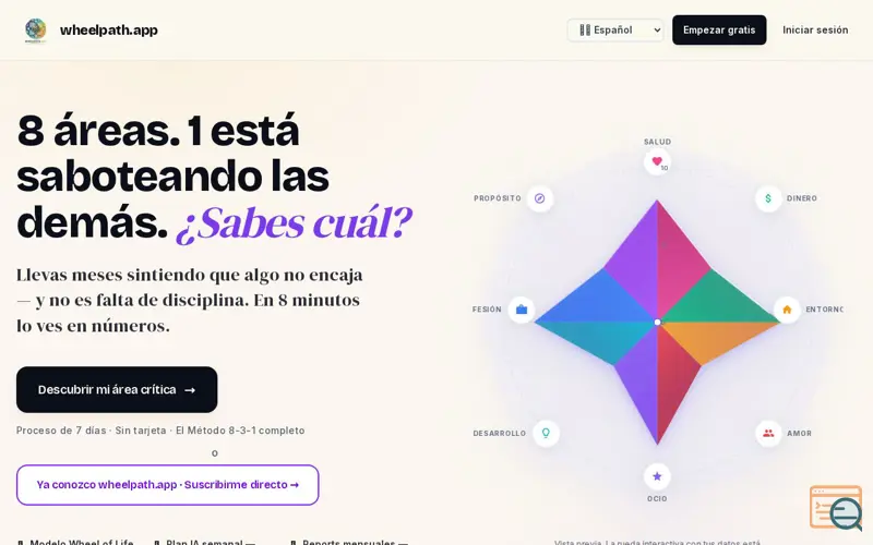 Screenshot of wheelpath.app