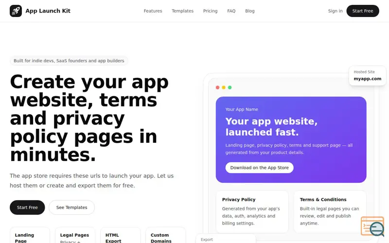 Screenshot of App Launch Kit