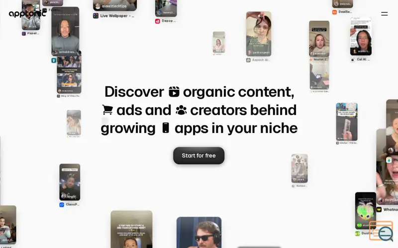 Screenshot of Apptonic, a launch using FirstPromoter