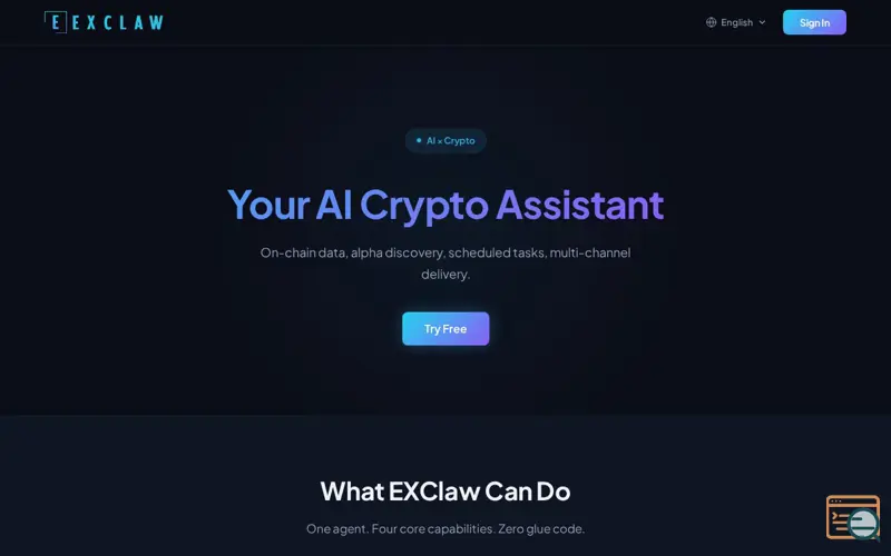Screenshot of EXClaw