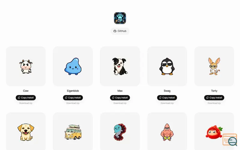 Screenshot of OpenPets