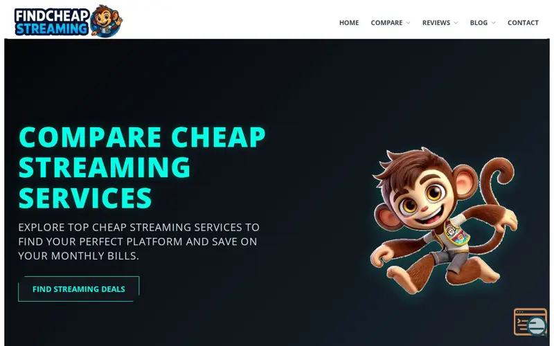 Screenshot of Find Cheap Streaming