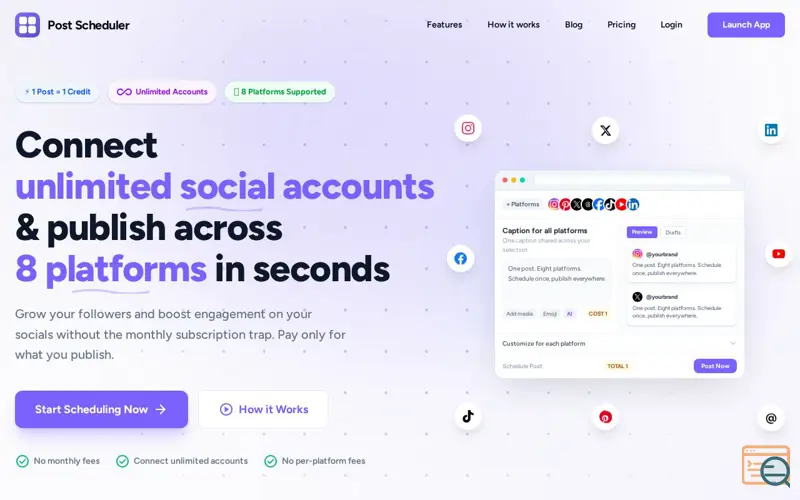 Screenshot of PostScheduler