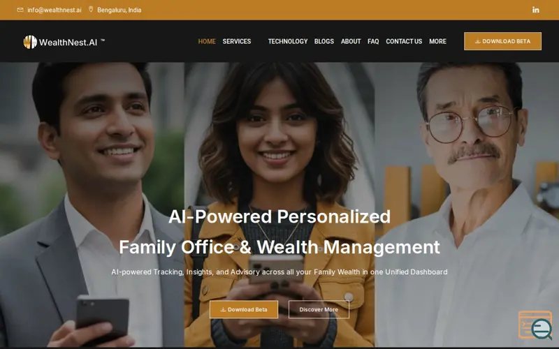 Screenshot of WealthNest.ai
