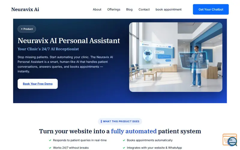 Screenshot of Neuravix Ai