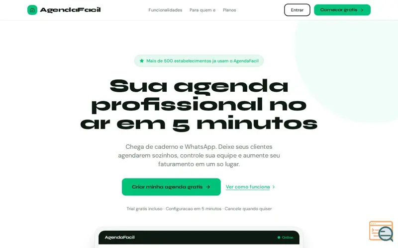 Screenshot of AgendaFácil