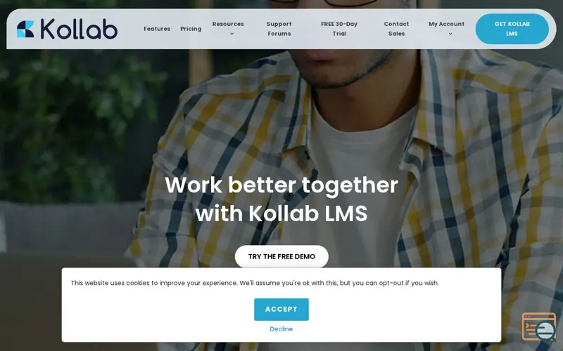 Screenshot of Kollab LMS