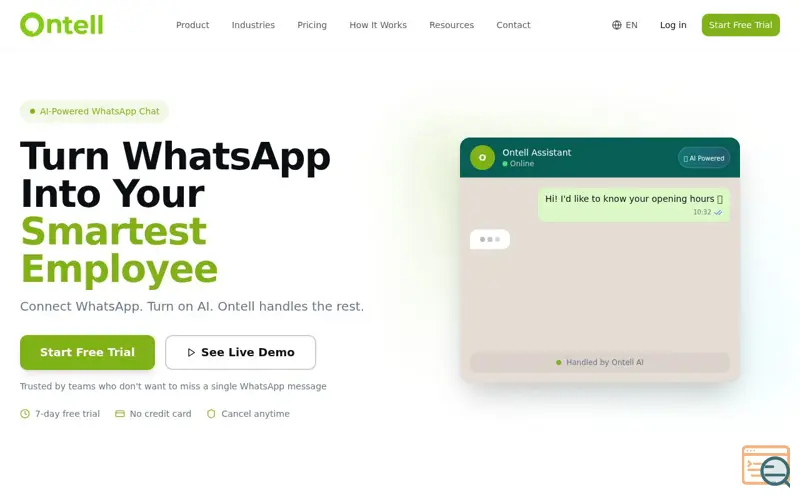 Screenshot of Ontell