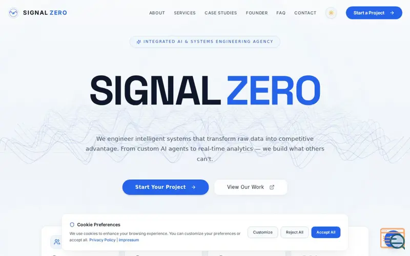 Screenshot of Signal Zero