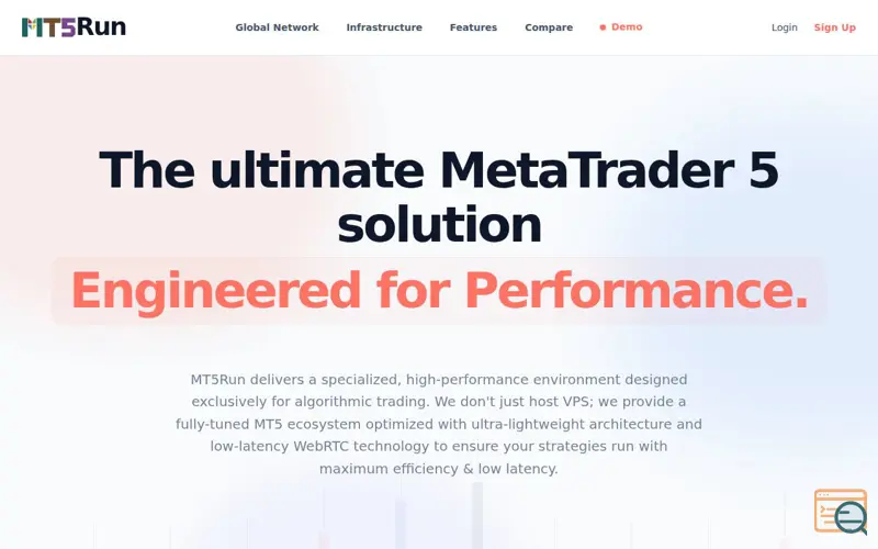 Screenshot of MT5Run