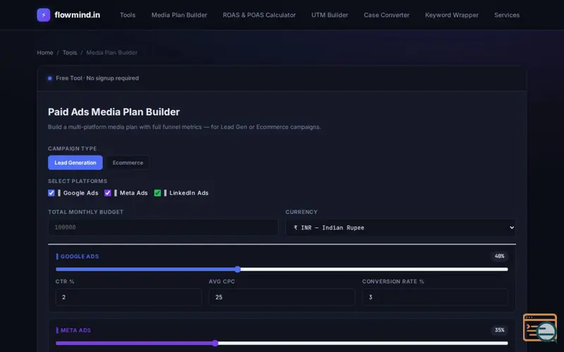 Screenshot of flowmind.in